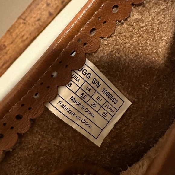 UGG Darling Harness Ankle Boot Whiskey Brown Cowboy Biker Booties - Picture 10 of 15